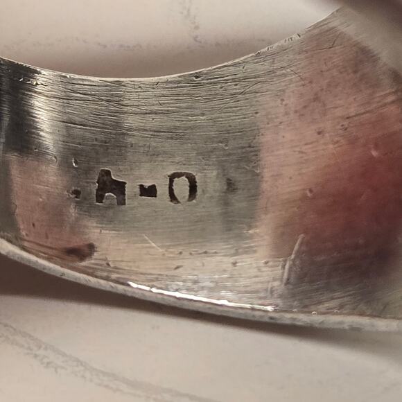 Vintage Mexico .925 Sterling Grooved Chunky Modernist Design Ring, Size 8, 12 gr - Picture 7 of 7